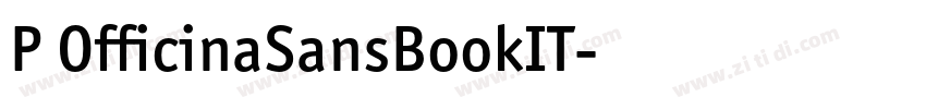 P OfficinaSansBookIT字体转换